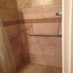 Roll In Shower with Grab Bars