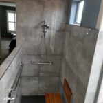 Roll In Shower with Shower Bench
